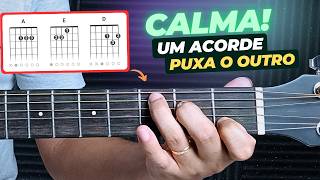 Peguei o tom... E agora qual o próximo acorde?😳 CALMA! um acorde puxa o outro.