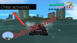 CAR SWIM IN WATER GTA VICE CITY | SWIM CAR CHEAT CODE | GTA VICE CITY | TECH GAMER