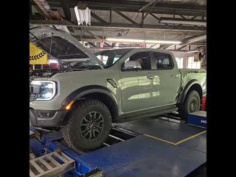 Ford Ranger Raptor with Ford Performance Tune on the Dyno! HUGE GAINS.