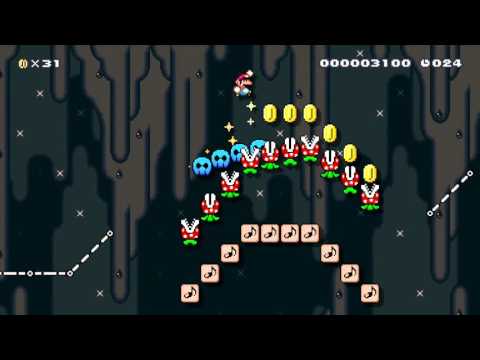 Broken rollercoaster by Jowser - SUPER MARIO MAKER - No Commentary 1AG