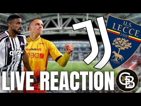 JUVENTUS LECCE || LIVE REACTION || CONTA SOLO LA VITTORIA ||