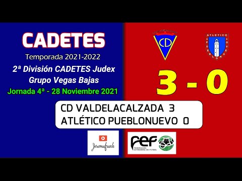 21-22 CADETE || J4ª CD VALDELACALZADA 3 - ATLETICO PUEBLONUEVO 0 (28-11-21)