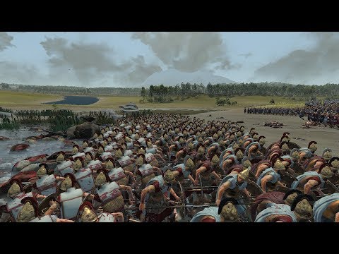 Battle of THERMOPYLAE!!- Rome 2 River Crossing Multiplayer online battle