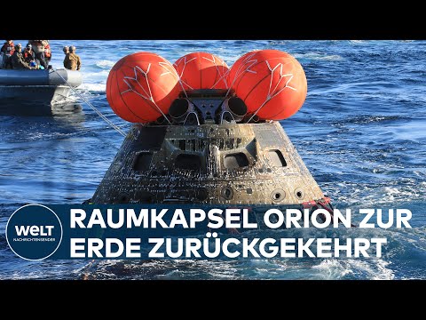 NASA-MONDMISSION ARETMETIS: Raumkapsel "Orion" im Pazifik gelandet