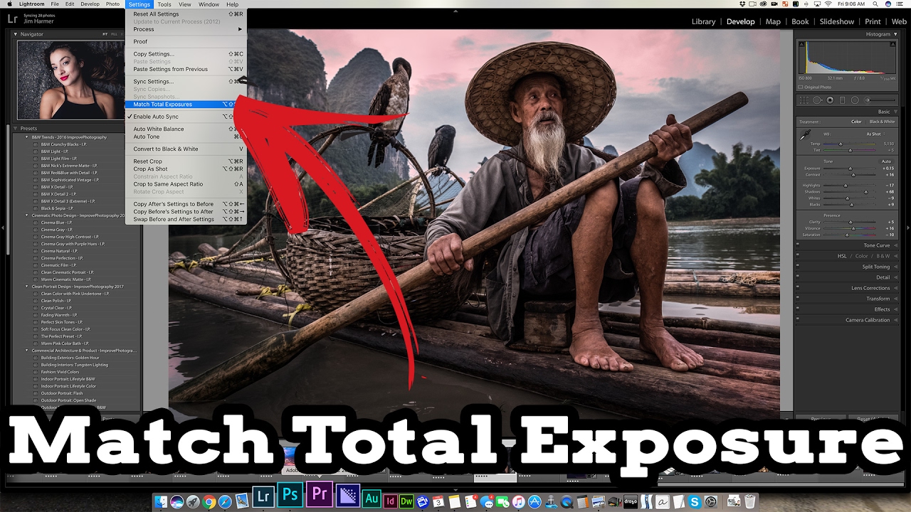 Match Total Exposure in Lightroom: What is it How to use it