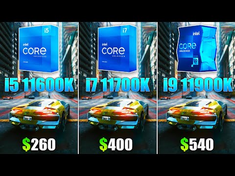 i5 11600K vs i7 11700K vs i9 11900K - Test in 8 Games