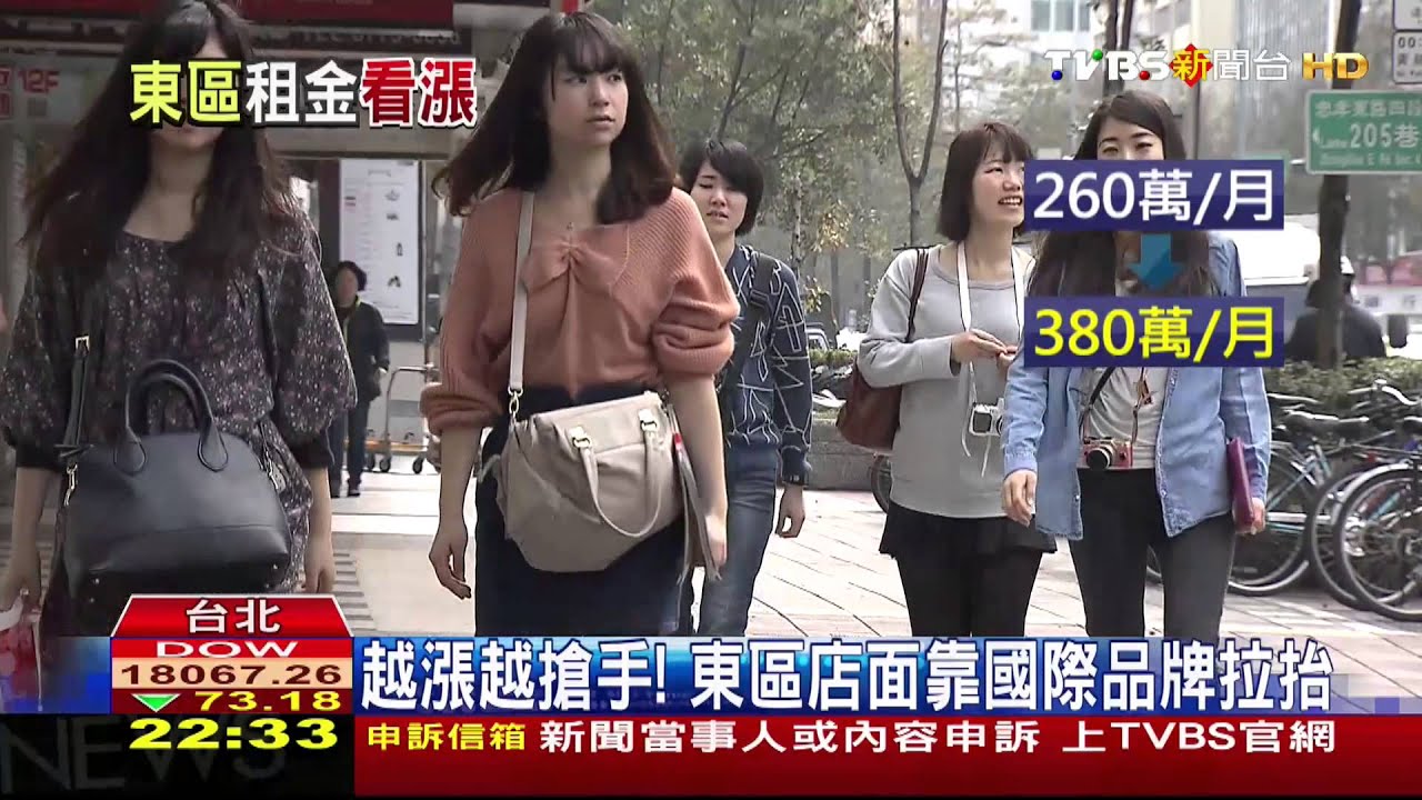 越漲越搶手！　東區店面靠國際品牌拉抬