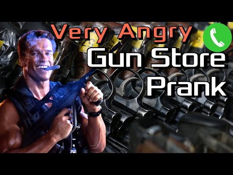Arnold Calls a Very Angry Gun Store - Prank Call