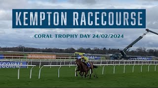 【Horse Racing Vlog】Coral Trophy Day at Kempton Park  ケンプトン競馬場で障害レース/海外競馬