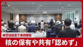 核の保有、共有「認めず」 被団協総会で基調報告
