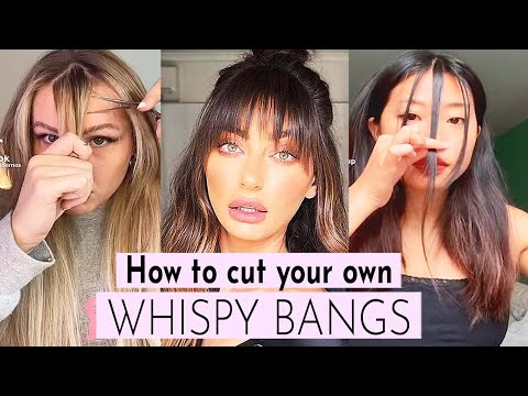 How To Cut Your Own WISPY BANGS - Hair Trend 2022