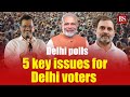 Delhi Assembly Elections 5 Key Issues For Delhi Voters And How BJP AAP And Congress Address Them
