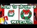 How To Draw A Christmas Wreath