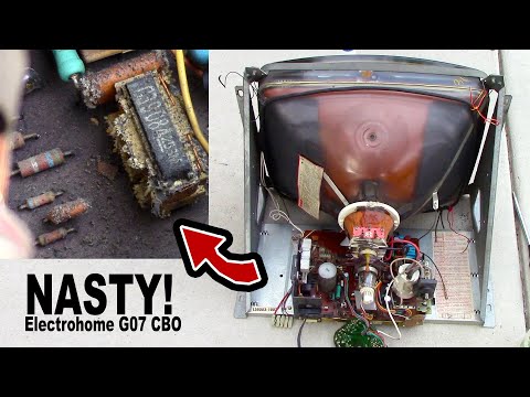 Electrohome G07 CBO - Fuse repair & Cleaning arcade monitor chassis