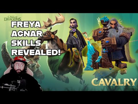 AGNAR AND FREYA SKILLS REVEALED! NEW WARPET AND ARTIFACT! CALL OF DRAGONS! FT. FLUFFY WAFFLES!