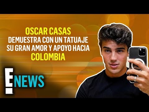 Oscar Casas demuestra con un tatuaje su gran amor y apoyo hacia Colombia