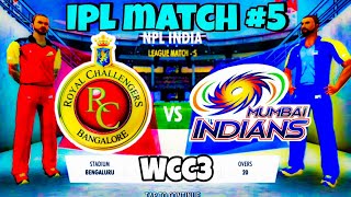 KOHLI vs SHARMA || RCB VS MI || IPL 2021 MATCH#5 HIGHLIGHTS || WCC3 2021