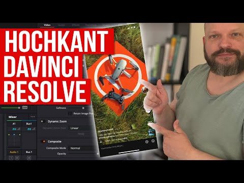 Anleitung: DaVinci Resolve 17 Hochkant Videos für TikTok oder Instagram schneiden Tutorial deutsch