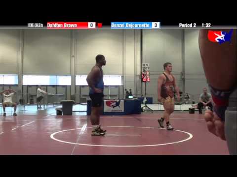 Dahlton Brown vs. Denzel Dejournette at 2013 Junior Nationals - FILA - FS