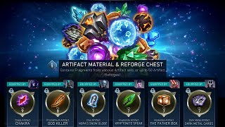 Artifact Material &amp; Reforge Chest Opening | Injustice 2 Mobile