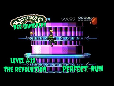 Battletoads NES Gameplay | Level #12: The Revolution (Perfect Run)