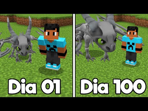 SOBREVIVI 100 DIAS NO REINO DOS DRAGÕES NO MINECRAFT O FILME