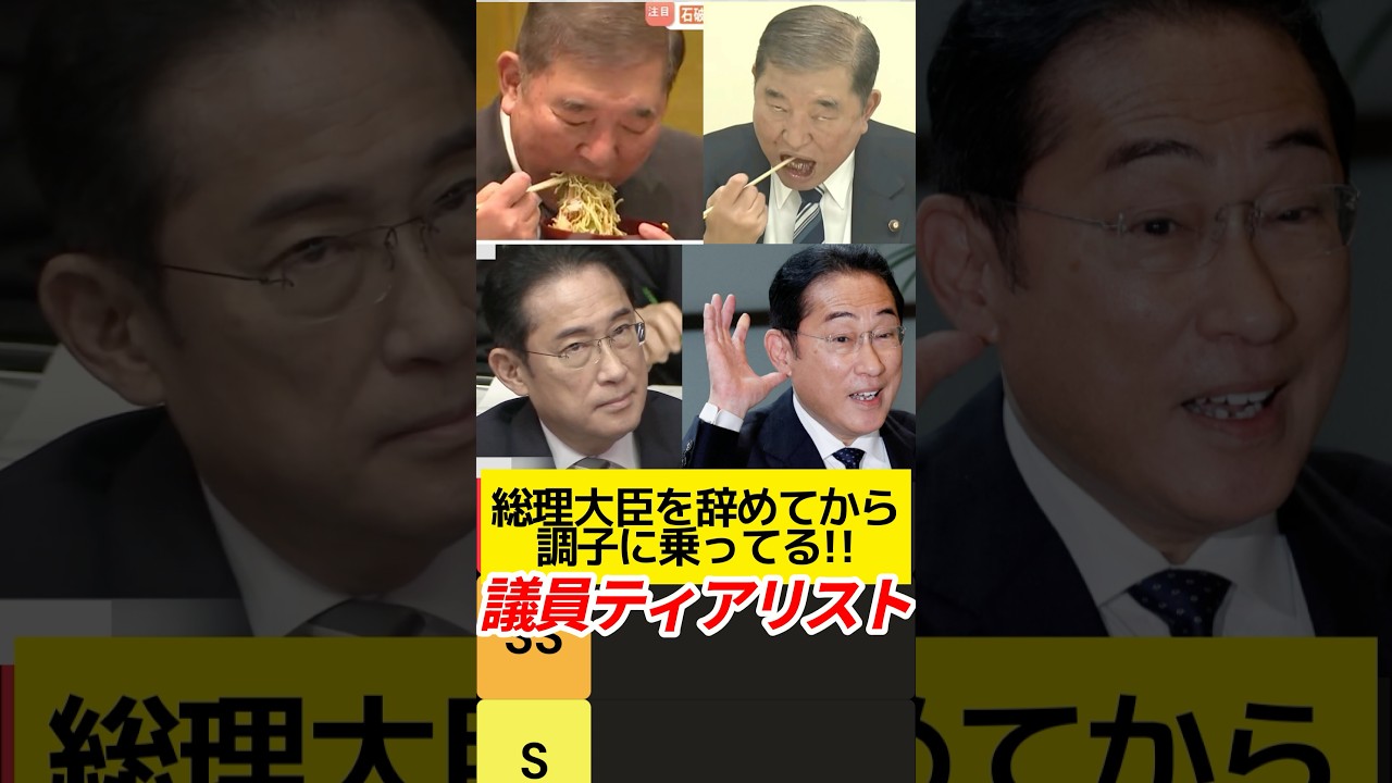 総理大臣を辞めてから調子に乗ってる議員ティアリスト