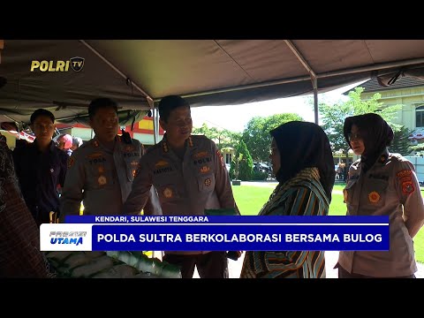 POLDA SULTRA DAN BULOG GELAR GERAKAN PANGAN MURAH