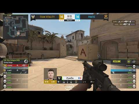 ZywOo 3k vs Fnatic earn map point (Mirage)