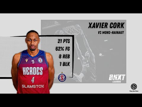 Xavier Cork | 21 PTS, 8 REB | Heroes Den Bosch vs. Mons-Hainaut (BNXT League 2025–26)