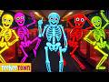 Wheels On The Bus With Five Scary Skeletons Spooky Skeletons Songs For Kids By Teehee Town