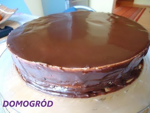 Super lśniąca polewa czekoladowa do ciast.  Super shiny chocolate for cakes.