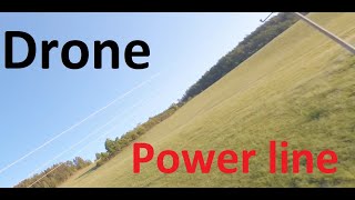 Drone hits the power line (fpv cinewhoop Fricovce)