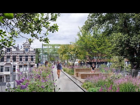 Groen stadspark op dak Hofbogen | #GemeenteRotterdam
