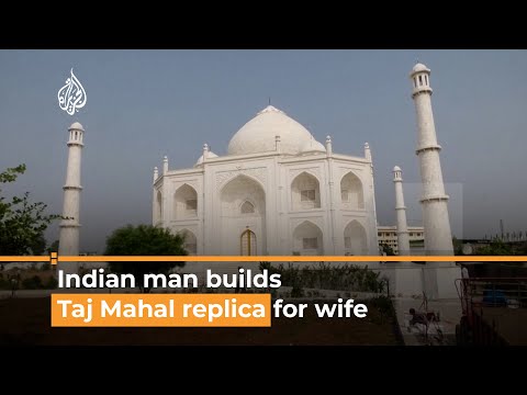 Indian man builds Taj Mahal replica home as a gift for his wife | AJ #shorts