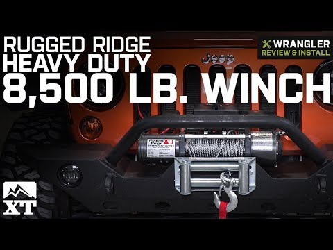 Jeep Wrangler Rugged Ridge Heavy Duty 8,500 lb. Winch Review & Install