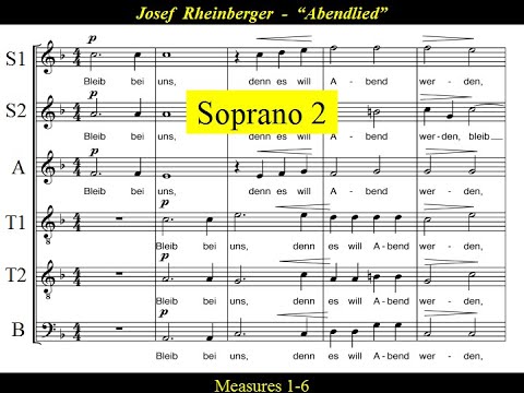 Rheinberger- "Abendlied" Op.69 No.3 - Soprano 2