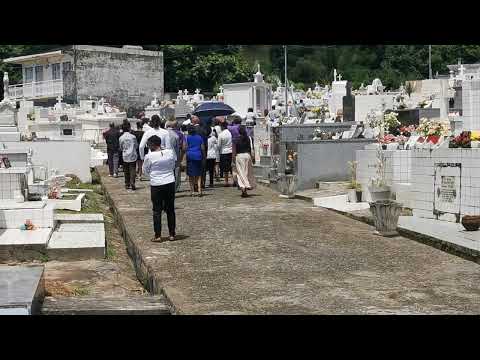 Un dernier voyage au cimetière de Trinité pour Victor Justin LAVAL. DD NEWS MARTINIQUE.