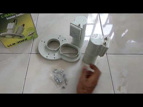 CARA PASANG LNB C BAND SENDIRI UNTUK PARABOLA 7 FEET PALAPA/ TELKOM