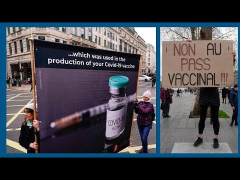Manifestations anti-pass, records de contaminations : le point sur l'épidémie de Covid en Europe