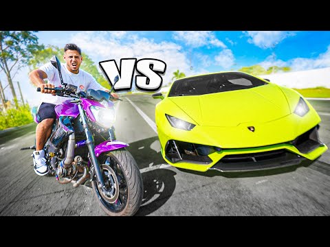 RACING BETWEEN MY XJ6 TURBO VS 700HP LAMBORGHINI EVO!