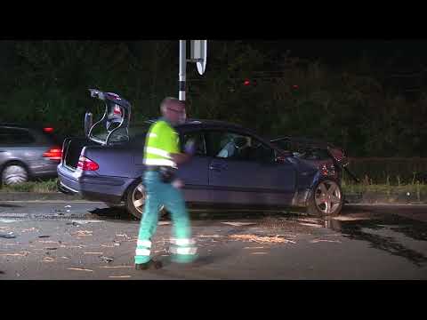 20180624 2 gewonden bij frontale botsing Westelijke Randweg Geleen