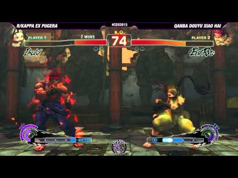 #CEO2015 #USF4 Top 32 L1 - rkappa EX Pugera (IBU) vs Qanba Douyu Xiao Hai (ERYU)