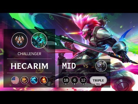 Hecarim Mid vs Diana - NA Challenger Patch 10.2