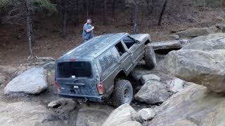 preview picture of video 'Paige going up the lower rock garden at black mountain  ky'