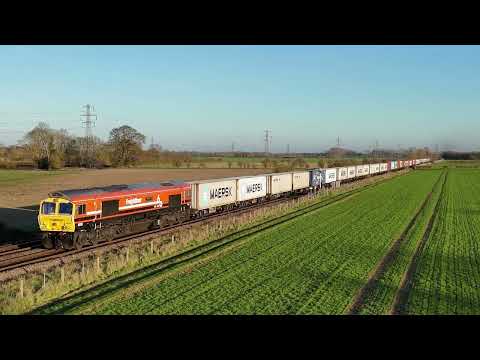Freightliner Class 66 No. 66501 | 60th Anniversary Livery | 4M52 London Gateway–Crewe | Uffington
