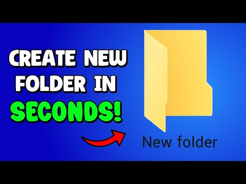 How To Create A New Folder In Laptop | Create New Folder In Windows 10 / 11