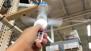 New bell & Howell socket fan at Home Depot