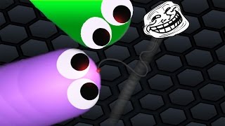 TROLLARE CON LA SKIN INVISIBILE SU SLITHER.IO!!! [FLANE]