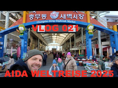 Aida World Cruise 2025 - VLOG 021 - Busan, South Korea - Fish Market and Noodle Soups